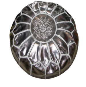 Moroccan silver pouf Moroccan silver pouf