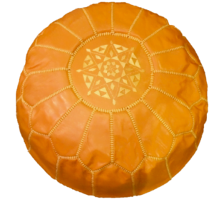 orange pouf orange pouf