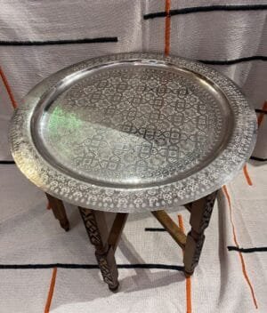 Moroccan silver tray coffee table16 Moroccan tray coffee table