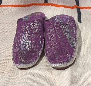 Moroccan womens babouches Moroccan womens babouches in purple