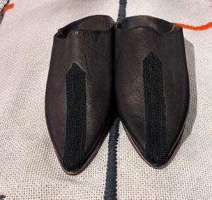 moroccan black slipper women's shoes moroccan black slipper women's shoes