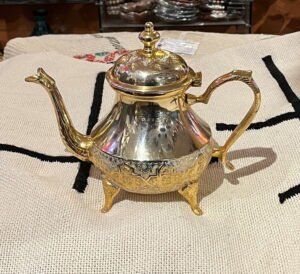 silver brass Moroccan teapot silver brass Moroccan teapot