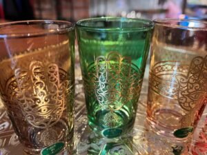 Moroccan tea glasses with hamsa design4 hamsa hand tea cups