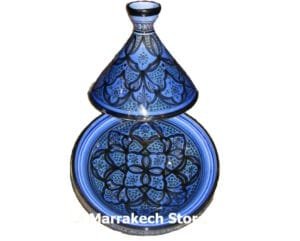 blue tagine for serving blue tagine for serving