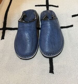moroccan blue slippers moroccan blue slippers