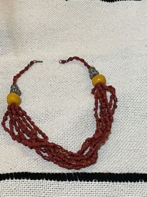 red coral beads necklace red coral beads necklace