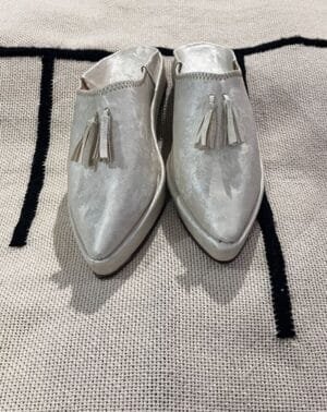Babouche avec talon en cuir pour femme Women's heeled Moroccan slippers shoes