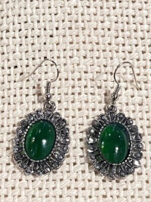 Emerald stone earrings Emerald stone earrings