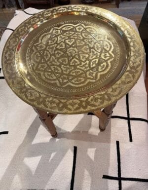 Moroccan brass table Moroccan brass table