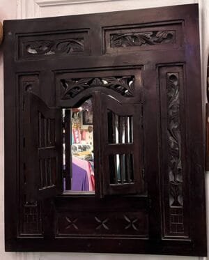 carved wood mirror carved wood mirror