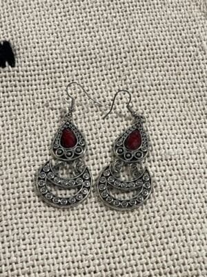 red dangle earrings red dangle earrings