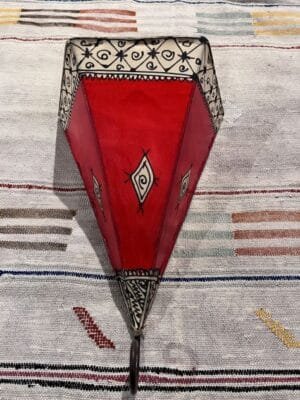 applique marocaine rouge en peau applique marocaine rouge en peau