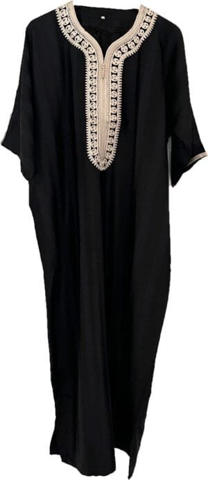 black kaftan Moroccan black kaftan