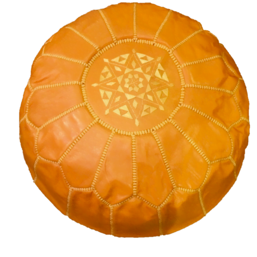 orange pouf orange pouf