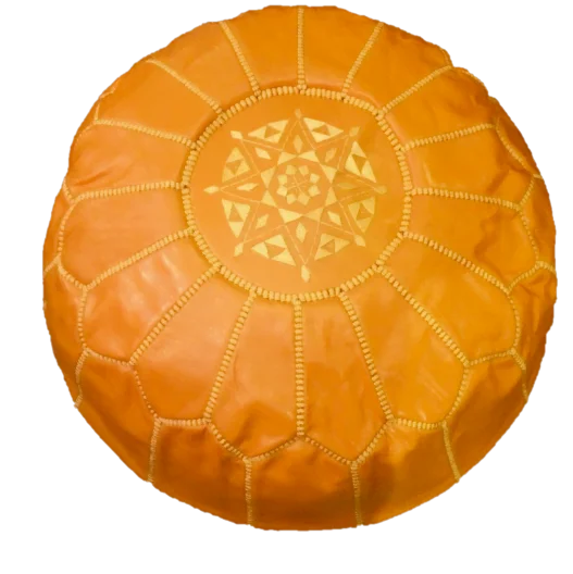 orange pouf orange pouf