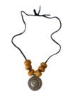 vintage-colier-ambre-berbere-marocain- vintage ethnic tribal berber necklace
