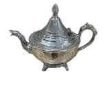 silver-moroccan-teapot-engraved-polished-mint-tea-pot théière marocaine en argent gravée et polie,