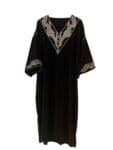 Black-gold-kaftan Robe bohème noire et dorée pour femme