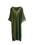long-olive-green-moroccan-kaftan-dress Robe caftan marocaine longue vert olive